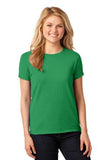 Gildan Cotton Tee Shirt Ladies Custom Embroidered 5000L Irish Green