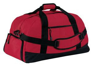 Port Company basic duffle bag RED Custom Embroidered BG980