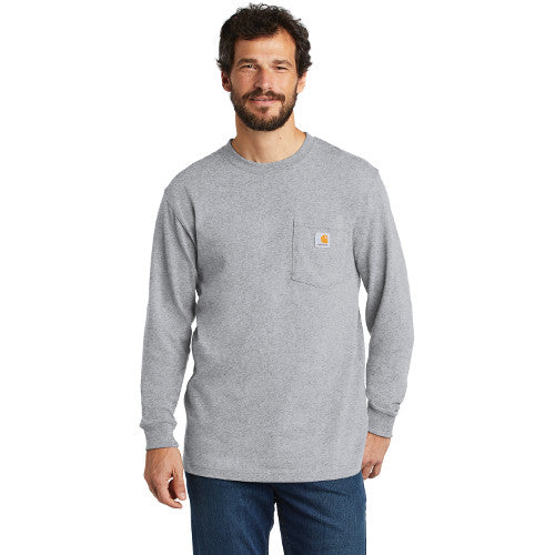 Carhartt grey long discount sleeve