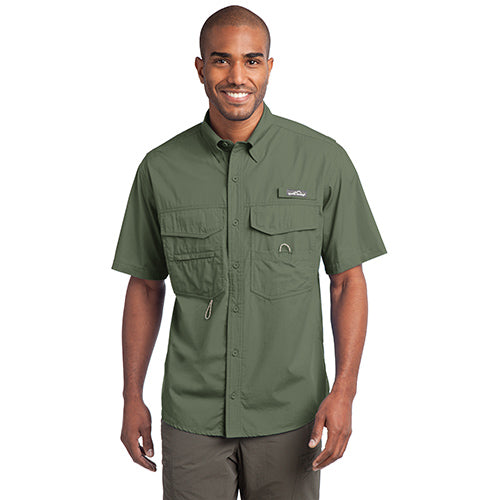 Eddie Bauer EB608 Fishing Shirt Short Sleeve - Seagrass Green - XS