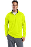 Sport Tek Quarter Zip Fleece Pullover Custom Embroidered F243 Safty Yellow