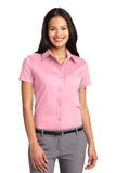 Port Authority Ladies Button Up Polo Light Pink Custom Embroidered L508