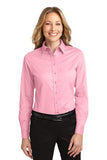 Port Authority Ladies Long Sleeve Button Up Light Pink Custom Embroidered L608