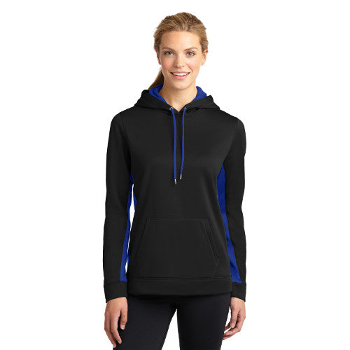 Territory Trl. Sport Tek Ladies Sport Wick Fleece Colorblock Hooded Pullover LST235