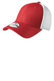 Red and White Custom Embroidered Stretch Back Hat New Era NE1020