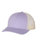 Richardson Patterned Low Profile Trucker Hat Custom Embroidered 115 Lilac Birch