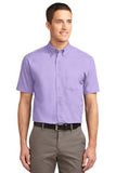 Port Authority Short Sleeve Shirt Custom Embroidered S508 Light Purple