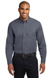 grey men's custom button down shirt