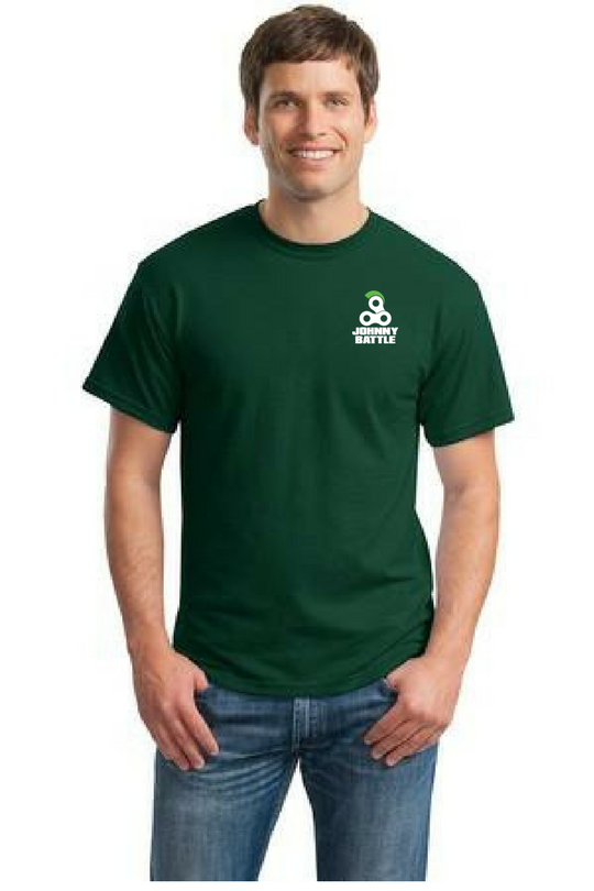 Gildan Dry Blend Shirt Forest Green Custom Embroidered 8000