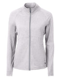 Cutter & Buck Adapt Eco Knit Heather Recycled Womens Full Zip LCK00151