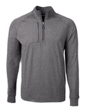 Cutter & Buck Adapt Eco Knit Heather Mens Quarter Zip Pullover MCK01086