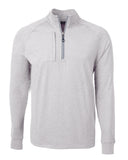 Cutter & Buck Adapt Eco Knit Heather Mens Quarter Zip Pullover MCK01086