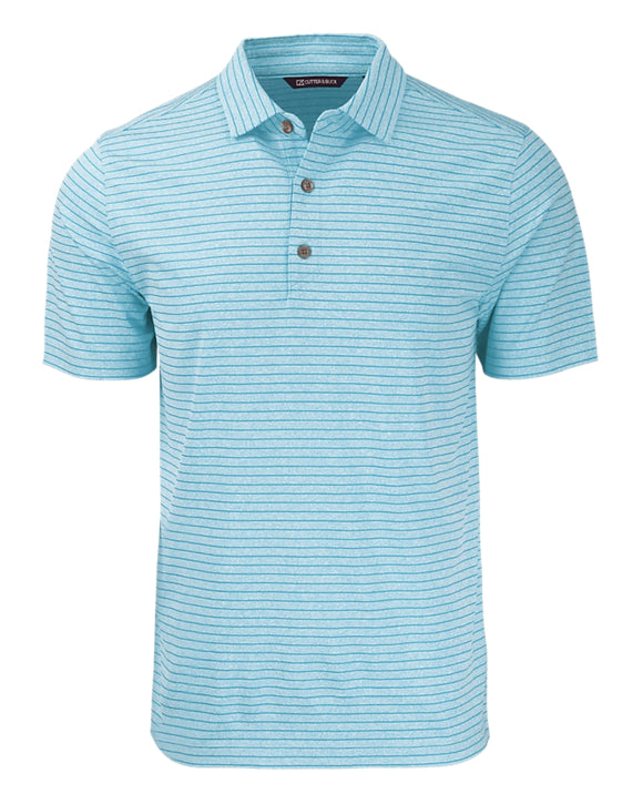 Cutter & Buck Forge Eco Heather Stripe Stretch Recycled Mens Polo MCK01303