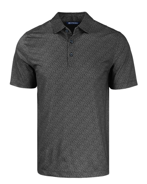 Cutter & Buck Pike Eco Pebble Print Stretch Recycled Mens Polo MCK01304