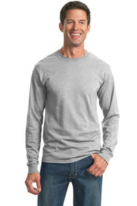 Gildan Heavyweight Long Sleeve Oxford T Shirt Custom Embroidered 29LS