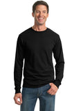 Gildan Heavyweight Long Sleeve T Shirt Black Custom Embroidered 29LS