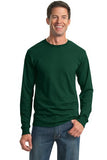 Gildan Heavyweight Long Sleeve T Shirt Forest Green Custom Embroidered 29LS