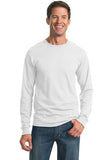 Gildan Heavyweight Long Sleeve T Shirt White Custom Embroidered 29LS