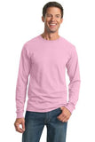 Gildan Heavyweight Long Sleeve T Shirt Light pink  Custom Embroidered 29LS