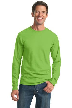 Monogrammed Long Sleeve Pocket Tee - Light Green