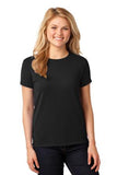 Gildan Cotton Tee Shirt Ladies Custom Embroidered 5000L Black