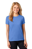 Gildan Cotton Tee Shirt Ladies Custom Embroidered 5000L Carolina Blue