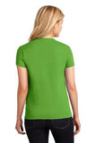 Gildan Cotton Tee Shirt Ladies Custom Embroidered 5000L Electric Green