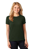 Gildan Cotton Tee Shirt Ladies Custom Embroidered 5000L Dark Green