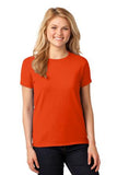 Gildan Cotton Tee Shirt Ladies Custom Embroidered 5000L orange