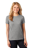 Gildan Cotton Tee Shirt Ladies Custom Embroidered 5000L Sport Grey