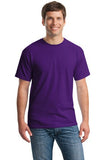 Gildan Cotton T Shirt Purple Custom Embroidered 5000