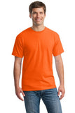 Gildan Cotton T Shirt Saftey Orange Custom Embroidered 5000