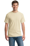 Gildan Cotton T Shirt Sand Custom Embroidered 5000