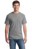 Gildan Cotton T Shirt Sport Grey Custom Embroidered 5000