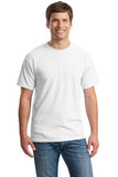 Gildan Cotton T Shirt White Custom Embroidered 5000