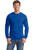 Gildan Long Sleeve Shirt Cotton Custom Embroidered 5400 Blue