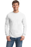 Gildan Long Sleeve Shirt Cotton Custom Embroidered 5400 White
