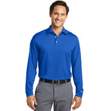 Tiptree St Nike Tall Long Sleeve Dri FIT Stretch Polo Custom Embroidered 604940 Royal