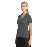Nike Dri FIT Ladies Vertical Mesh Polo Custom Embroidered 637165 Anthracite