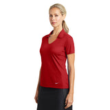 Nike Dri FIT Ladies Vertical Mesh Polo Custom Embroidered 637165 University Red