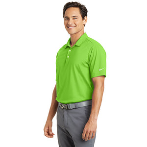 Bardsey Pl Nike Dri FIT Vertical Mesh Polo Custom Embroidered 637167 Action Green