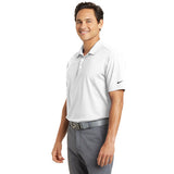 Bardsey Pl Nike Dri FIT Vertical Mesh Polo Custom Embroidered 637167 White