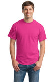 Gildan Dry Blend Shirt Pink Custom Embroidered 8000