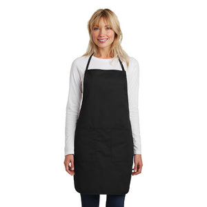 Port Authority  Full Length Apron  Custom Embroidered A520 Black