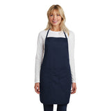Port Authority  Full Length Apron  Custom Embroidered A520  Navy