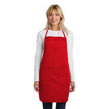 Port Authority  Full Length Apron  Custom Embroidered A520  Red