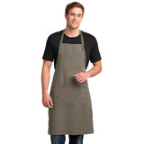 Port Authority Easy Care Extra Long Bib Apron With Stain Release Custom Embroidered A700 Kahaki