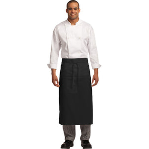 Port Authority Easy Care Full Bistro Apron Stain Release Custom Embroidered A701 Black