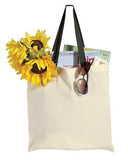 Port Company Budget Tote Natural  Custom Embroidered B150