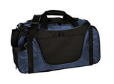 Port Company Two-Tone Medium Duffle Navy black Custom Embroidered BG1050